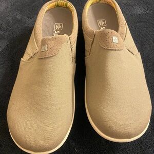Spenco Mules- Tan Slip-On Shoes